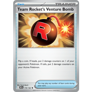 Team Rocket's Venture Bomb 179/182 Pokemon TCG Scarlet & Violet Destined Rivals