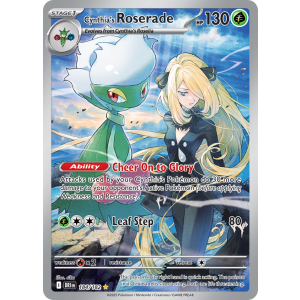 Illustration Rare Cynthia's Roserade 184/182 Pokemon TCG Scarlet & Violet Destined Rivals