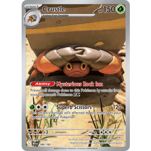 Illustration Rare Crustle 186/182 Pokemon TCG Scarlet & Violet Destined Rivals