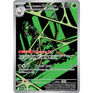 Illustration Rare Team Rocket's Spidops 187/182 Pokemon TCG Scarlet & Violet Destined Rivals