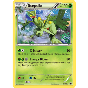 Rare Holo Sceptile 8/116 Pokemon TCG Black & White Plasma Freeze