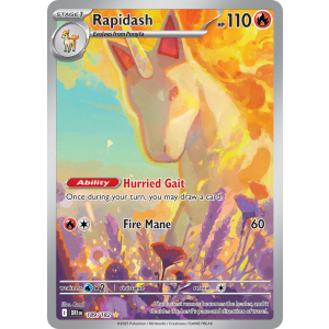Illustration Rare Rapidash 189/182 Pokemon TCG Scarlet & Violet Destined Rivals