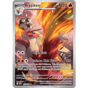 Illustration Rare Blaziken 192/182 Pokemon TCG Scarlet & Violet Destined Rivals