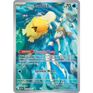 Illustration Rare Misty's Psyduck 193/182 Pokemon TCG Scarlet & Violet Destined Rivals