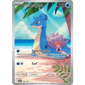 Illustration Rare Misty's Lapras 194/182 Pokemon TCG Scarlet & Violet Destined Rivals