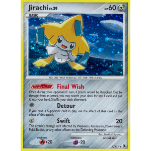 Rare Holo Jirachi 7/111 Pokemon TCG Platinum Rising Rivals