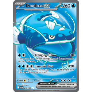 Ultra Rare Dondozo ex 211/182 Pokemon TCG Scarlet & Violet Destined Rivals