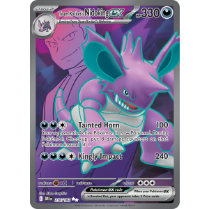 Ultra Rare Team Rocket's Nidoking ex 216/182 Pokemon TCG Scarlet & Violet Destined Rivals