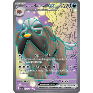 Ultra Rare Arven's Mabosstiff ex 218/182 Pokemon TCG Scarlet & Violet Destined Rivals