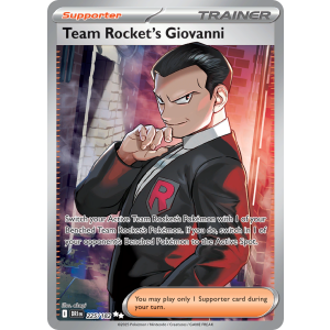 Ultra Rare Team Rocket's Giovanni 225/182 Pokemon TCG Scarlet & Violet Destined Rivals