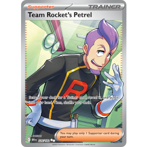 Ultra Rare Team Rocket's Petrel 226/182 Pokemon TCG Scarlet & Violet Destined Rivals