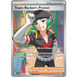 Ultra Rare Team Rocket's Proton 227/182 Pokemon TCG Scarlet & Violet Destined Rivals