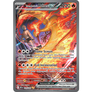 Special Illustration Rare Team Rocket's Moltres ex 229/182 Pokemon TCG Scarlet & Violet Destined Rivals