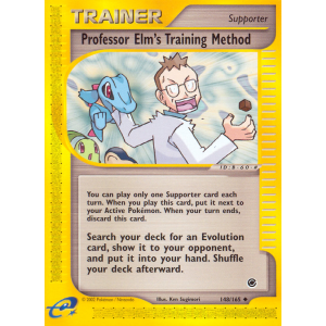 Professor Elm's Training Method 148/165 Pokemon TCG E-Card Expedition Base Set