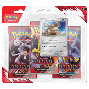 Pokémon TCG Scarlet & Violet Destined Rivals 3 Pack Blister Kangaskhan