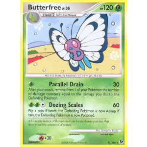 Butterfree 14/106 Pokemon TCG Diamond & Pearl Great Encounters