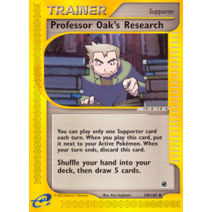 Professor Oak's Research 149/165 Pokemon TCG E-Card Expedition Base Set