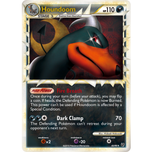 Rare Prime Houndoom 82/90 Pokemon TCG HeartGold & SoulSilver HSUndaunted