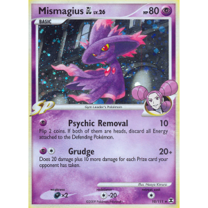 Rare Holo Mismagius GL 10/111 Pokemon TCG Platinum Rising Rivals