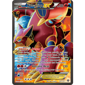 Rare Ultra Volcanion-EX 107/114 Pokemon TCG XY Steam Siege