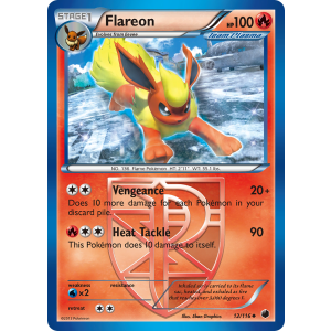 Flareon 12/116 Pokemon TCG Black & White Plasma Freeze