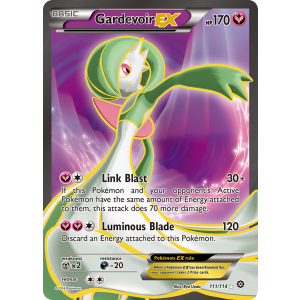 Rare Ultra Gardevoir-EX 111/114 Pokemon TCG XY Steam Siege