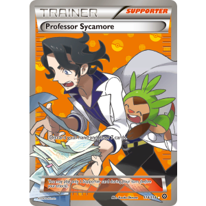 Rare Ultra Professor Sycamore 114/114 Pokemon TCG XY Steam Siege