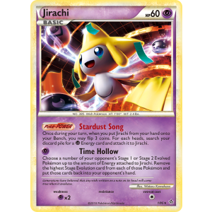 Rare Holo Jirachi 1/95 Pokemon TCG HeartGold & SoulSilver HSUnleashed