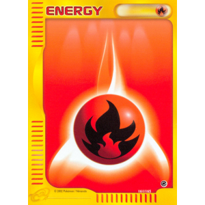  Fire Energy 161/165 Pokemon TCG E-Card Expedition Base Set