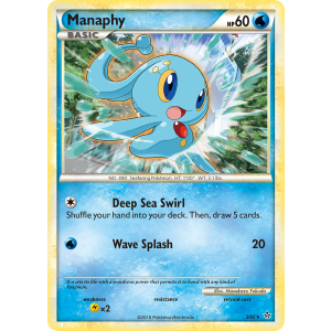 Rare Holo Manaphy 3/95 Pokemon TCG HeartGold & SoulSilver HSUnleashed