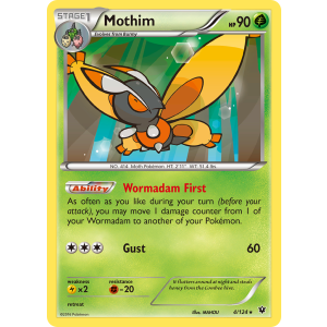 Mothim 4/124 Pokemon TCG XY Fates Collide