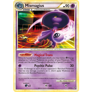 Rare Holo Mismagius 5/95 Pokemon TCG HeartGold & SoulSilver HSUnleashed