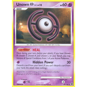 Unown H 29/106 Pokemon TCG Diamond & Pearl Great Encounters