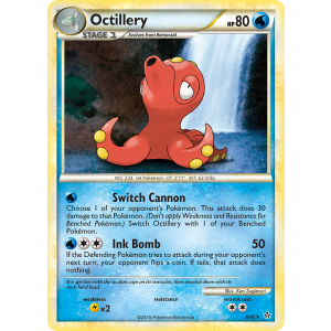 Rare Holo Octillery 6/95 Pokemon TCG HeartGold & SoulSilver HSUnleashed