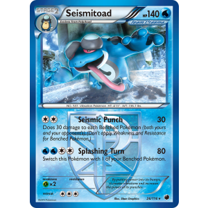 Seismitoad 26/116 Pokemon TCG Black & White Plasma Freeze