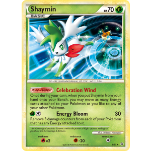 Rare Holo Shaymin 8/95 Pokemon TCG HeartGold & SoulSilver HSUnleashed