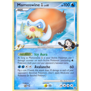 Mamoswine GL 27/111 Pokemon TCG Platinum Rising Rivals