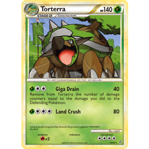 Rare Holo Torterra 10/95 Pokemon TCG HeartGold & SoulSilver HSUnleashed