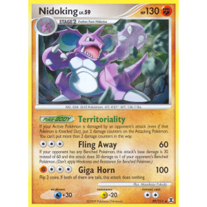 Nidoking 29/111 Pokemon TCG Platinum Rising Rivals