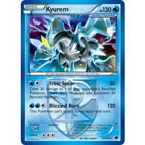 Rare Holo Kyurem 31/116 Pokemon TCG Black & White Plasma Freeze