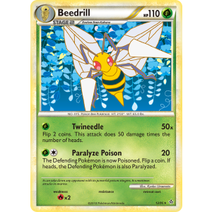 Beedrill 12/95 Pokemon TCG HeartGold & SoulSilver HSUnleashed