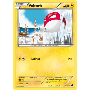 Voltorb 32/116 Pokemon TCG Black & White Plasma Freeze