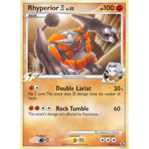 Rhyperior E4 32/111 Pokemon TCG Platinum Rising Rivals