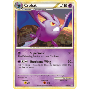 Crobat 14/95 Pokemon TCG HeartGold & SoulSilver HSUnleashed