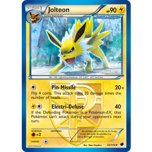 Jolteon 34/116 Pokemon TCG Black & White Plasma Freeze