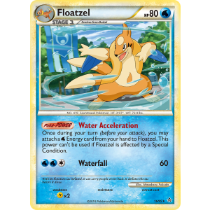 Floatzel 16/95 Pokemon TCG HeartGold & SoulSilver HSUnleashed