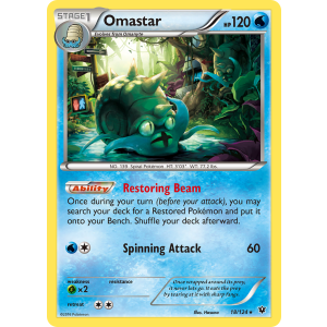 Omastar 18/124 Pokemon TCG XY Fates Collide