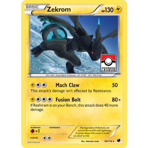 Rare Holo Zekrom 39/116 Pokemon TCG Black & White Plasma Freeze