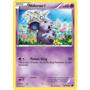 Nidoran 40/116 Pokemon TCG Black & White Plasma Freeze