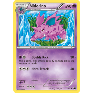 Nidorino 44/116 Pokemon TCG Black & White Plasma Freeze